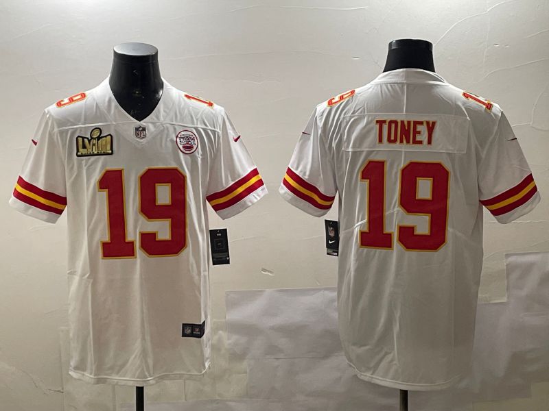 Men Kansas City Chiefs #19 Toney White Second generations 2025 Nike Limited NFL Jersey style 3